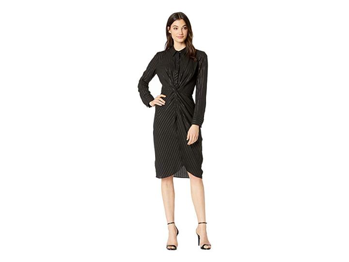 Bcbgeneration Twist Knot Shirtdress (black) Women's Dress