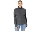 White Sierra Plus Size Blacktail Fleece Snap-neck Pullover (black) Women's Clothing