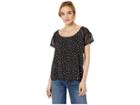Unionbay Dot Emerson Top (black) Women's Clothing