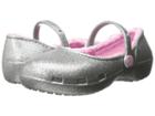 Crocs Kids Karin Sparkle Lined Clog (toddler/little Kid) (silver) Girls Shoes