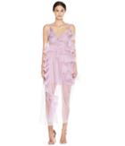Preen By Thornton Bregazzi Veronique Dress W/ Jersey Slip (lilac) Women's Dress