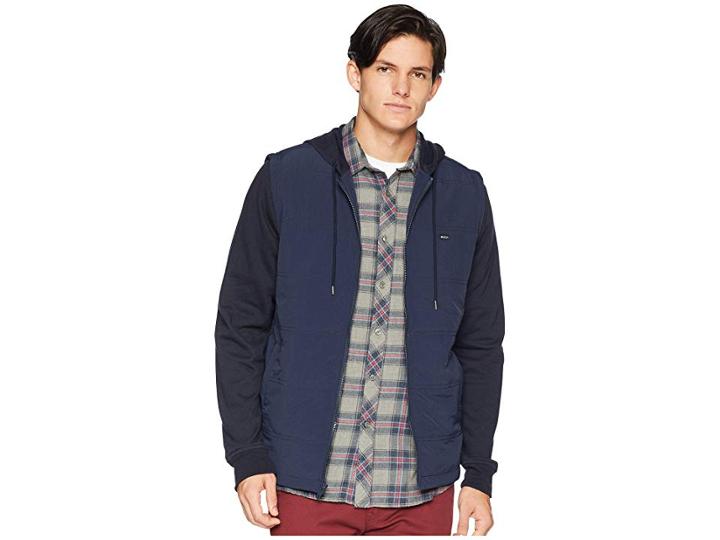 Rvca Logan Puffer Jacket (new Navy) Men's Coat