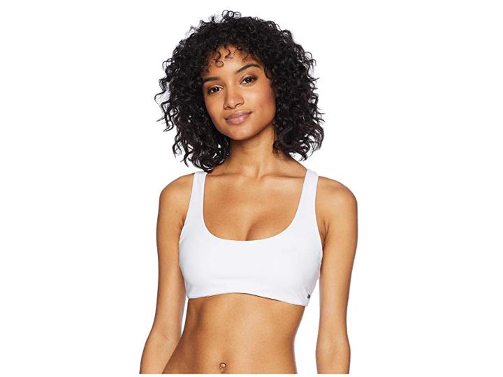 Roxy Softly Love Reversible Solid Bikini Top (bright White) Women's Swimwear