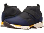 Marni Mid Ankle Neoprene Sneaker (blue/black) Men's Shoes