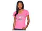 Champion College Virginia Tech Hokies University V-neck Tee (wow Pink) Girl's T Shirt