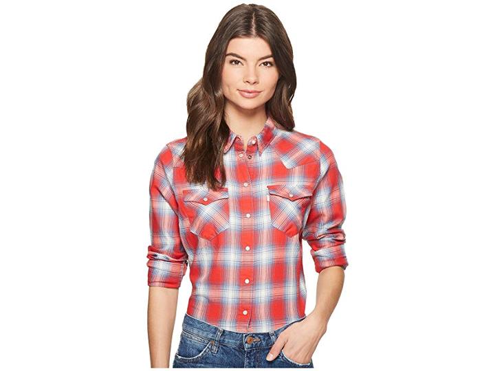 Levi's(r) Womens Tailored Classic Western Shirt (elm Cloud Dancer) Women's Clothing