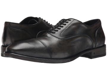 John Varvatos Fleetwood Artisan Cap (coal) Men's Lace Up Cap Toe Shoes