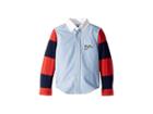 Polo Ralph Lauren Kids Jersey Sleeve Oxford Shirt (toddler) (bsr Blue) Boy's Long Sleeve Button Up