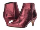 Sam Edelman Kinzey 2 (dark Cherry Metallic Distressed Leather) Women's Dress Zip Boots