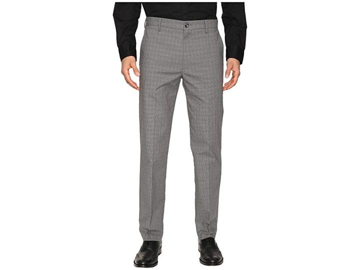 Dockers Signature Khaki D1 Slim Fit Flat Front (guzman A Good Foil Plaid Stretch) Men's Dress Pants