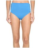 Vince Camuto Fiji Solids Convertible High Waist Bikini Bottom (misty Blue) Women's Swimwear