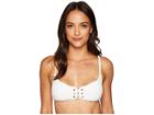 Lucky Brand Havana Solids Bralette Top (white) Women's Swimwear