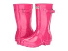 Hunter Original Short Gloss Rain Boots (bright Pink) Women's Rain Boots