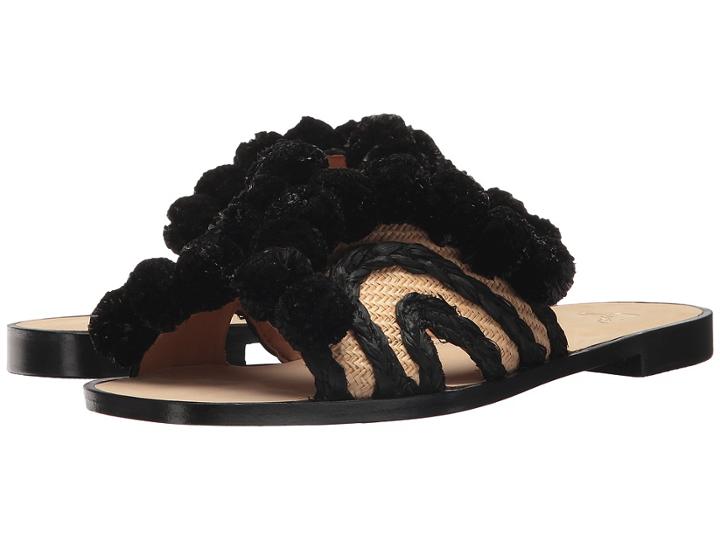 Joie Paden (nero Raffia) Women's Flat Shoes