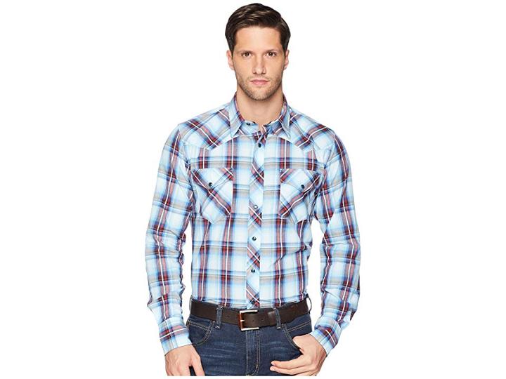 Roper 1739 Liberty Plaid (blue) Men's Clothing