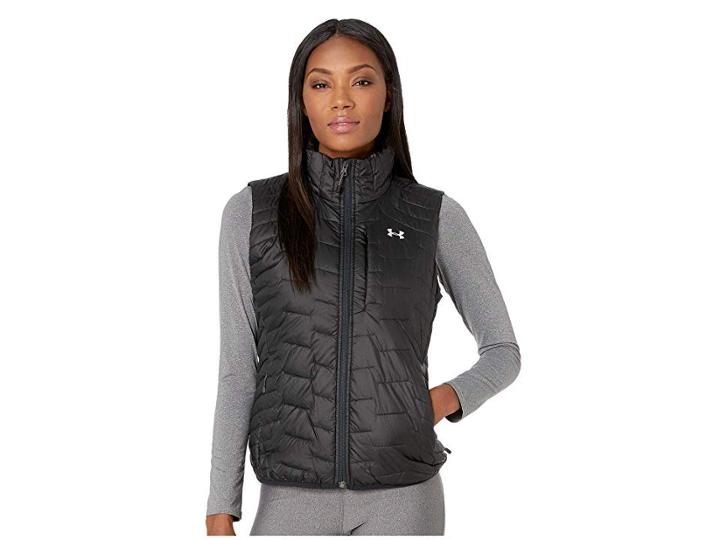Under Armour Ua Coldgear Reactor Vest (black/black/ghost Gray) Women's Vest