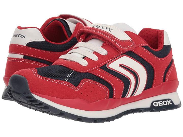 Geox Kids Pavel 18 (little Kid/big Kid) (red/navy) Boy's Shoes
