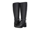 Michael Michael Kors Heather Boot Wide Calf (black Vachetta/wide Shaft) Women's Boots