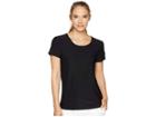 Jamie Sadock Short Sleeve Top (jet Black 2) Women's Clothing