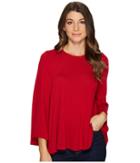 Karen Kane Bell Sleeve Swing Sweter (red) Women's Sweater