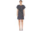 Sportmax Tallero Short Sleeve Dress (midnight Blue) Women's Dress