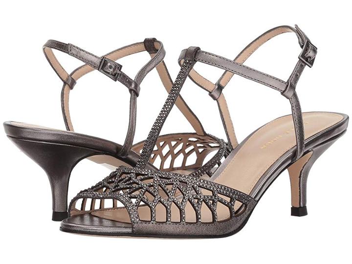 Pelle Moda Adaline (pewter Metallic Suede) Women's Shoes