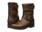 Frye Vicky Engineer (dark Brown Washed Oiled Vintage) Women's Boots