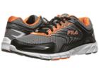 Fila Memory Maranello 4 (dark Silver/black/vibrant Orange) Men's Shoes