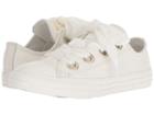 Converse Kids Chuck Taylor(r) All Star(r) Star Big Eyelets Ox (little Kid/big Kid) (vintage White/vintage White/white) Girls Shoes