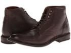Frye Jack Lace Up (dark Brown Buffalo Leather) Men's Lace-up Boots