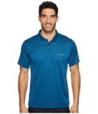 Columbia New Utilizertm Polo (phoenix Blue Heather) Men's Short Sleeve Pullover