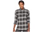 The North Face Long Sleeve Boyfriend Shirt (vintage White Large Tartan Plaid) Women's Long Sleeve Button Up