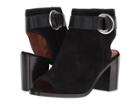 Frye Danica Harness (black Soft Oiled Suede) Women's Toe Open Shoes