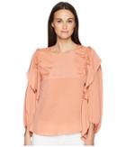 See By Chloe Balloon Sleeve Top (past Rose) Women's Blouse