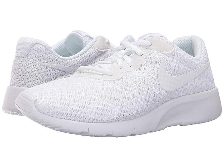 Nike Kids Tanjun (big Kid) (white/white/white) Girls Shoes