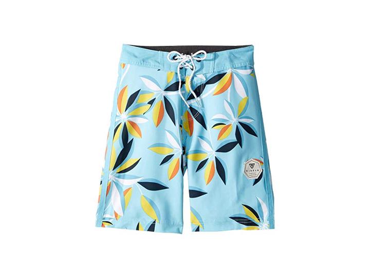 Vissla Kids Montra 17 Boardshorts (big Kids) (light Blue) Boy's Swimwear