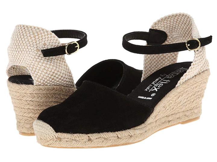 David Tate Europa (black) Women's Wedge Shoes