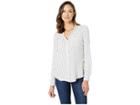 Alexander Jordan Two-pocket Roll Sleeve (white/navy Dot) Women's Clothing
