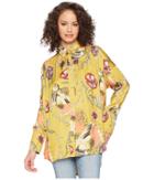 Free People Silky Nights Button Down (gold) Women's Clothing