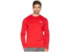 Under Armour Long Sleeve Left Chest (red/white) Men's Clothing
