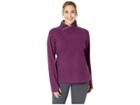 White Sierra Plus Size Blacktail Fleece Snap-neck Pullover (sparkling Grape) Women's Clothing