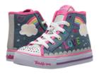 Skechers Kids Twinkle Toes: Shuffles 10874l Lights (little Kid/big Kid) (denim/multi) Girl's Shoes