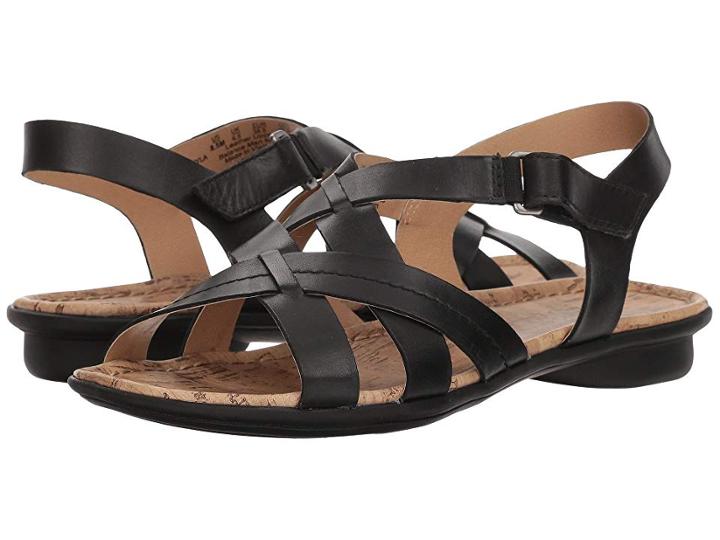 Naturalizer Wyla (black Leather) Women's Sandals