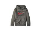 Nike Kids Half Tone Sport Ball Hoodie (little Kids) (dark Grey Heather) Boy's Sweatshirt