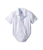 Janie And Jack Short Sleeve Button-up Bodysuit (infant) (multicolor) Boy's Jumpsuit & Rompers One Piece