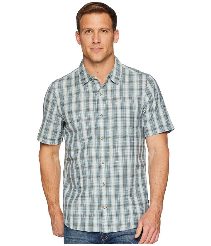 Toad&co Airscape Short Sleeve Shirt (smoke) Men's Clothing