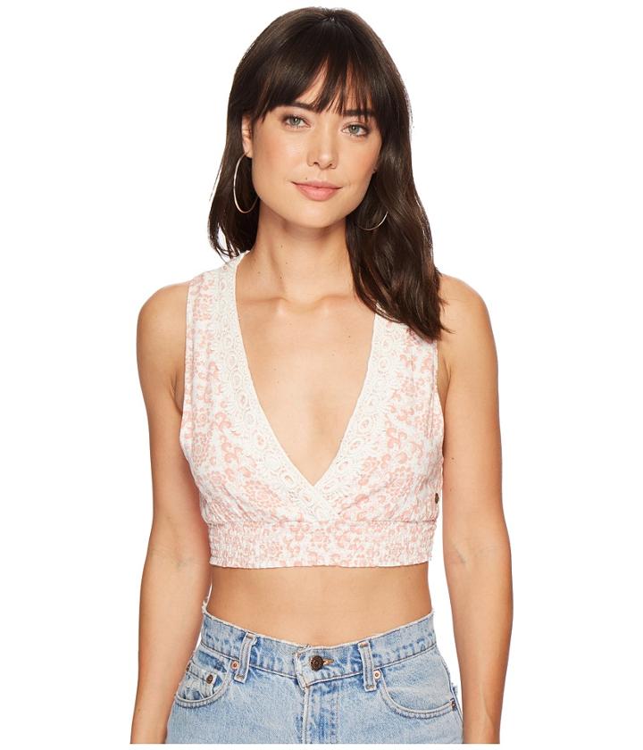 Roxy Wendi Top (rose Tan Pavarti Floral) Women's Clothing