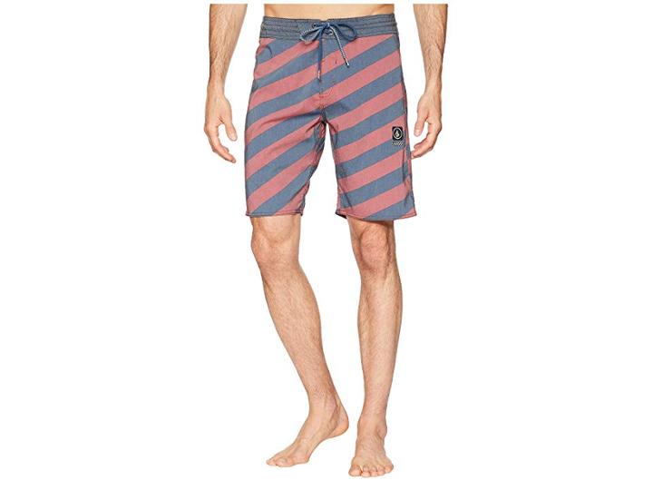 Volcom Stripey Stoney 19 (rust) Men's Swimwear