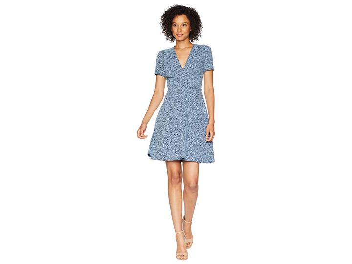Michael Michael Kors Tiny Wildflower Floral Dress (chambray) Women's Dress