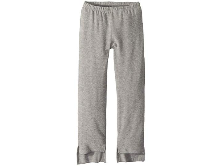 Chaser Kids Extra Soft Love Knit Cropped Flare Pants (big Kids) (heather Grey) Girl's Casual Pants